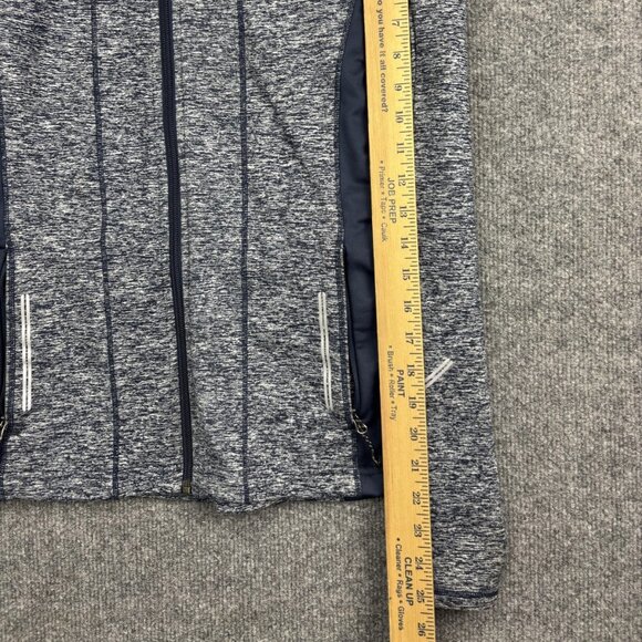 Brooks Jacket Womens XS Blue Heather Full Zip Hooded Running Athletic Thumbholes - Picture 5 of 9